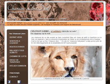Tablet Screenshot of chanson-libre.net